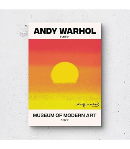 Amazon.co.jp: アンディウォーホル サンセット A4サイズ フレーム付き